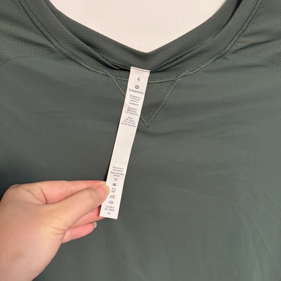 🆕 Lululemon Another Lap Strong Longsleeve - Dark Forest - Picture 5 of 9